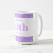 , stijlvol, gepersonaliseerd mok cadeau voor 80ste (Voorkant rechts)