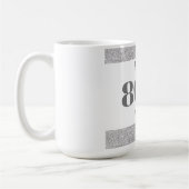 , stijlvol, gepersonaliseerd mok cadeau voor 80ste (Links)