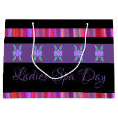 Stijlvol gepersonaliseerd patroon groot cadeauzakje (Voorkant)