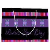 Stijlvol gepersonaliseerd patroon groot cadeauzakje (Achterkant)