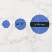 Stijlvol gepersonaliseerd verjaardagsgebouw 50th confetti (Voorkanten)