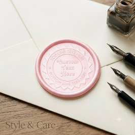 Stijlvol gepersonaliseerd waszegel sticker accent