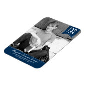 Stijlvol gestikte Afstuderen aankondigingsmagneet Magneet (Linkerzijde)