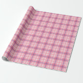 Stijlvol gevarieerd patroon van rood roze blauw cadeaupapier (Uitgerold)