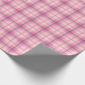 Stijlvol gevarieerd patroon van rood roze blauw cadeaupapier (Hoek)