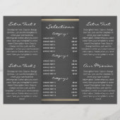 Stijlvol glitter en geborsteld metaal, drievoudig  (Achterkant)