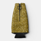 Stijlvol Glitter Gold Flesjeskoeler (Achterkant)