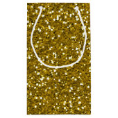 Stijlvol Glitter Gold Klein Cadeauzakje (Achterkant)