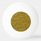Stijlvol Glitter Gold Pingpongbal (Voorkant)