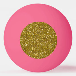 Stijlvol Glitter Gold Pingpongbal