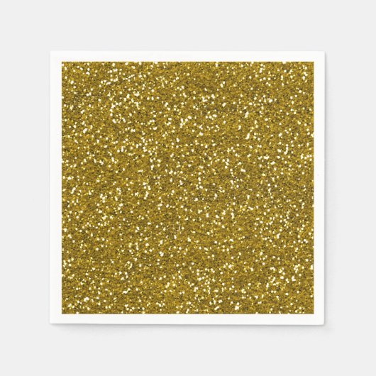 Stijlvol Glitter Gold Servet (Voorkant)