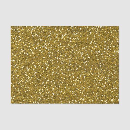 Stijlvol Glitter Gold Tissuepapier (Voorkant)