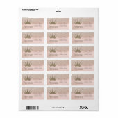 Stijlvol, Glittery Tiara Princess, Glitter Bokeh Etiket (Full Sheet)