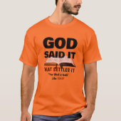 Stijlvol GOD ZEI HET Christelijk T-shirt (Voorkant)