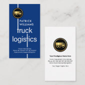 Stijlvol goederenlogistiek vervoer visitekaartje (Voorkant / Achterkant)