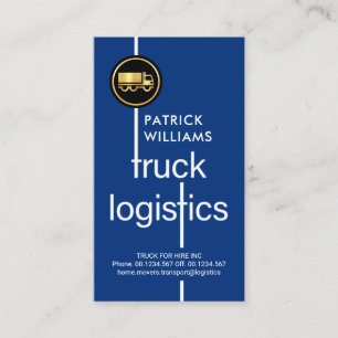 Stijlvol goederenlogistiek vervoer visitekaartje