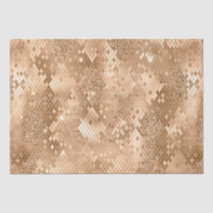 Stijlvol Gold Glitter Oerwoud Snake Skin Pattern Tissuepapier