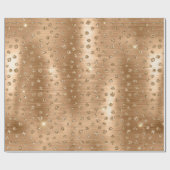 Stijlvol Gold Glitter Wild Cheetah Spots Pattern Cadeaupapier (Vlak)