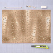 Stijlvol Gold Glitter Wild Cheetah Spots Pattern Tissuepapier (Craft)