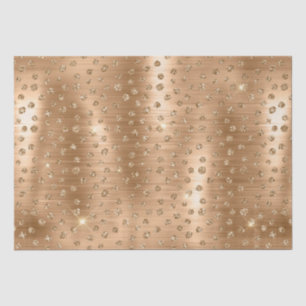 Stijlvol Gold Glitter Wild Cheetah Spots Pattern Tissuepapier
