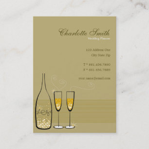 Stijlvol Golden Champagne Bubble Classy Modern Chi Visitekaartje