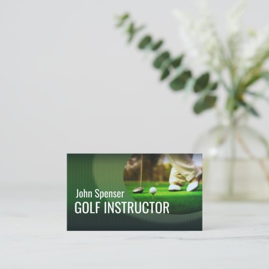 Stijlvol Golf Coach Putter Visitekaartje (Staand voorkant)