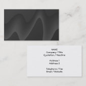 Stijlvol golfontwerp in donkergrijs. visitekaartje (Voorkant / Achterkant)