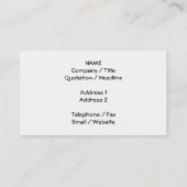 Stijlvol golfontwerp in donkergrijs. visitekaartje (Achterkant)