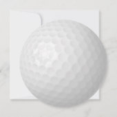 Stijlvol golfpensioenfeestje kaart (Achterkant)