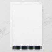 Stijlvol Gordon Dress Pset Custom Stationery Briefpapier (Voorkant / Achterkant)