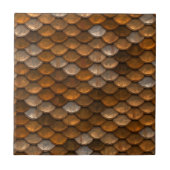 Stijlvol goud brons metalen patroon tegeltje (Voorkant)