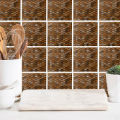 Stijlvol goud brons metalen patroon tegeltje