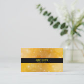 Stijlvol goud en moderne zwarte trendy visitekaartje (Staand voorkant)