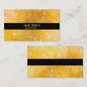 Stijlvol goud en moderne zwarte trendy visitekaartje (Voorkant / Achterkant)