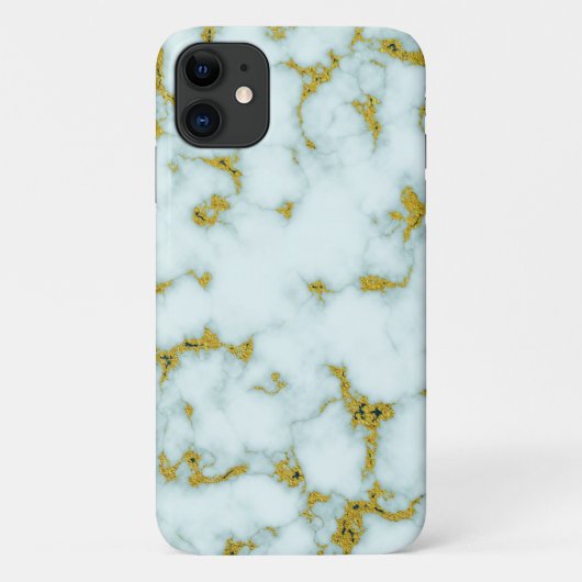 Stijlvol goud en wit marmer | Aangepaste telefoonh Case-Mate iPhone Case (Achterkant)