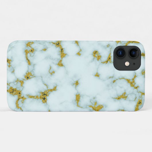 Stijlvol goud en witte marmer | Aangepaste telefoo Case-Mate iPhone Case (Achterkant (horizontaal))