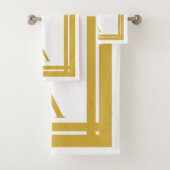 Stijlvol Goud Gepersonaliseerd Hotel Athletic Bad Handdoek (Insitu)