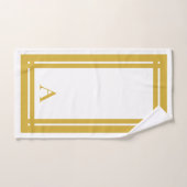 Stijlvol Goud Gepersonaliseerd Hotel Athletic Bad Handdoek (Handdoek)