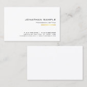 Stijlvol Goud Gestreept Slank Ontwerp Trendy Plain Visitekaartje (Voorkant / Achterkant)