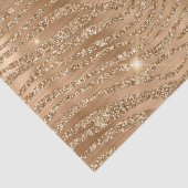 Stijlvol goud Glitter Wild Zebra Stripes Patroon Tissuepapier (Detail)