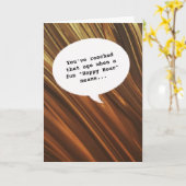 Stijlvol goud Happy Hour Getting Old Funny Birthda Kaart (Gele Bloem)