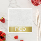 Stijlvol goud Hebreeuws Pascha Servet (Insitu)