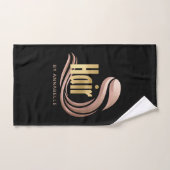 Stijlvol goud, Roos Gold en zwarte Haarstylist Handdoek (Handdoek)