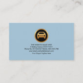 Stijlvol goudblauw-waterbad visitekaartje (Achterkant)