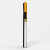 Stijlvol Gouden Geel Wit Banded Kleurenblok Case-Mate iPhone Case (Achterkant/rechts)