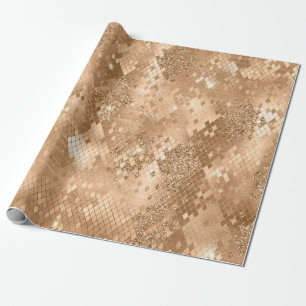 Stijlvol gouden glitter jungle slangenhuid patroon cadeaupapier