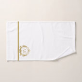 Stijlvol gouden luxe lijst en kroon bad handdoek (Handdoek)