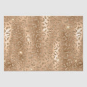 Stijlvol goudglitter Wild Leopard Spots Patroon Tissuepapier (Voorkant)