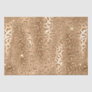 Stijlvol goudglitter Wild Leopard Spots Patroon Tissuepapier