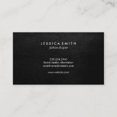 Stijlvol goudhoudend metallisch faux-leder / goud visitekaartje (Achterkant)